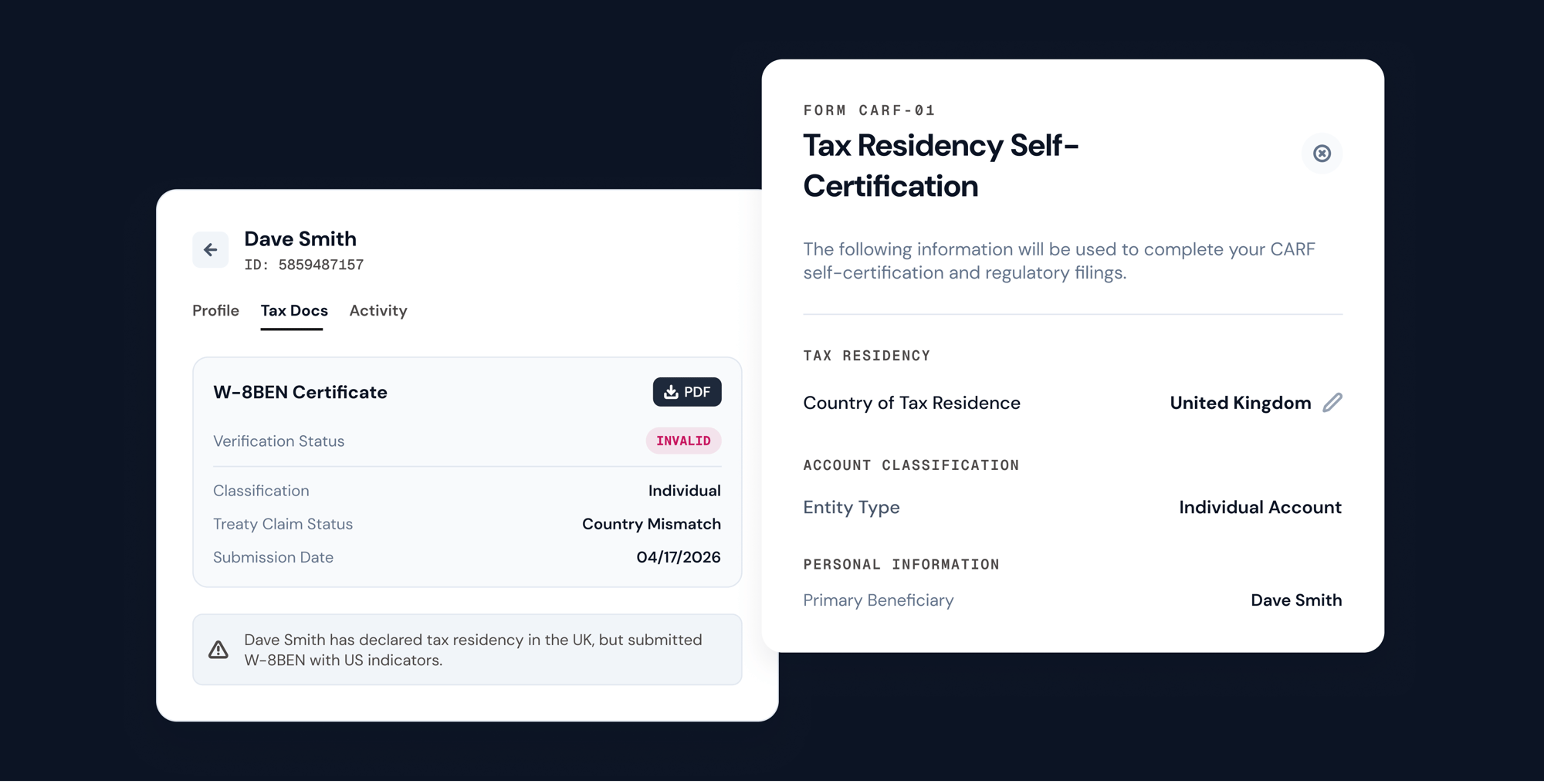 Platform - Tax Documentation Hero
