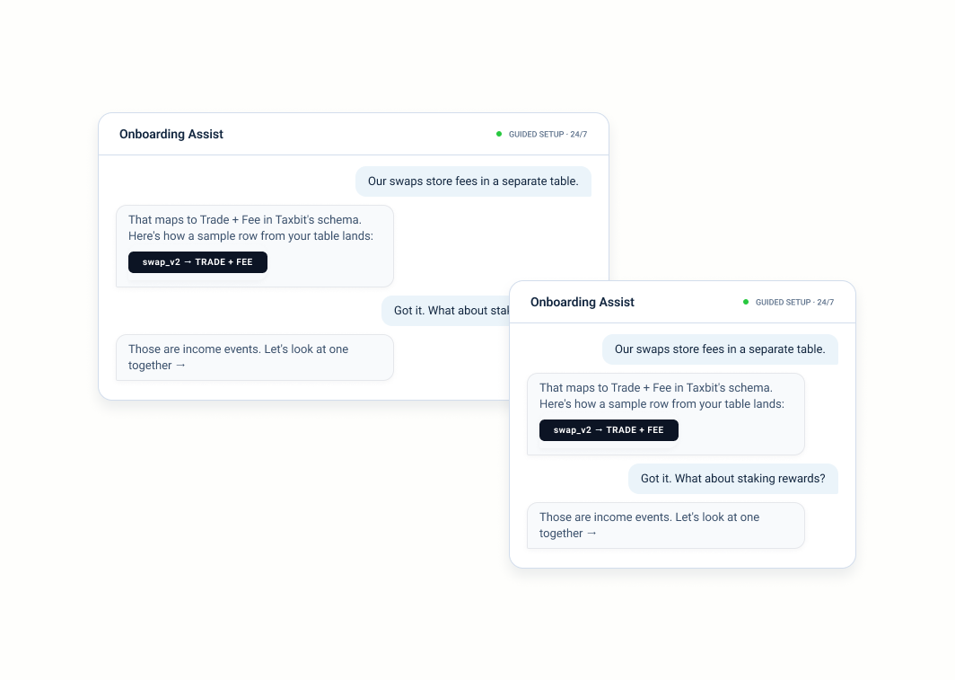 Taxbit AI - Onboard Assist