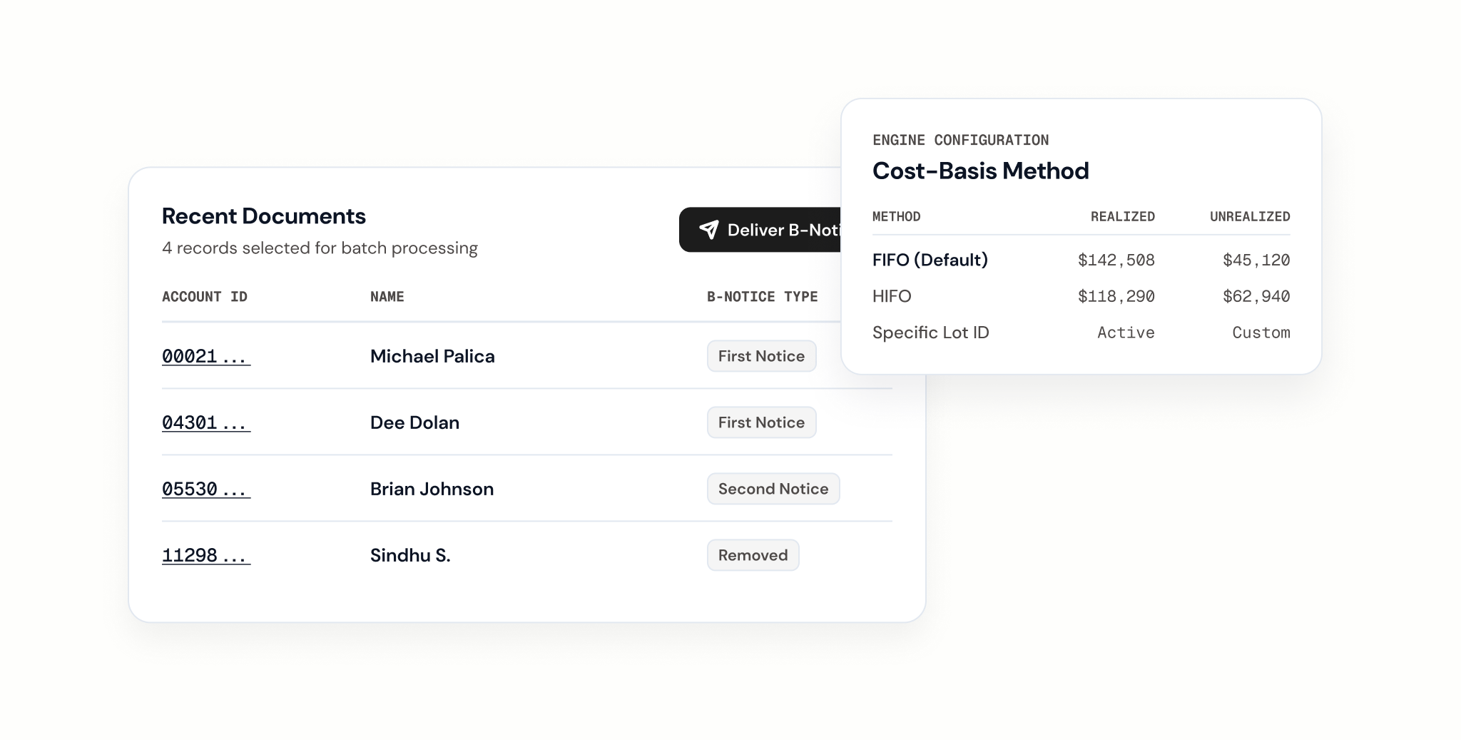 CX API - port and trading views