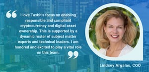 Lindsey Argalas Joins Taxbit as Chief Operating Officer